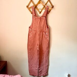 Madewell Dust Rose Pink Denim Overalls